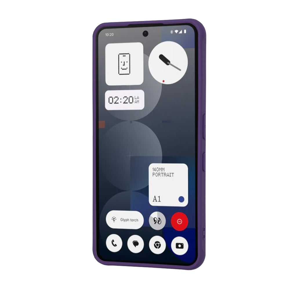 Custodia MagSafe per Nothing Phone (3a) Pro, Techsuit, HaloFrost, Viola Scuro
