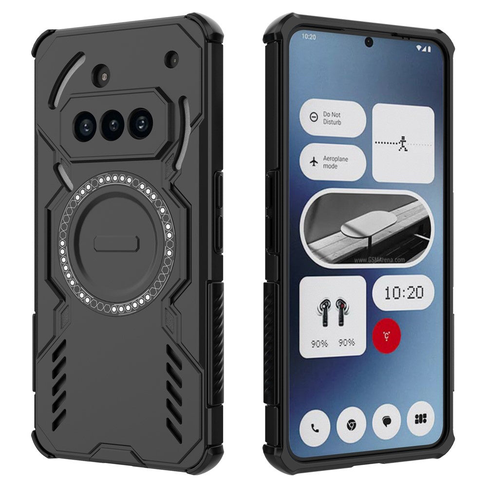 Custodia MagSafe per Nothing Phone (3a), Techsuit, ArmorMag, Nera