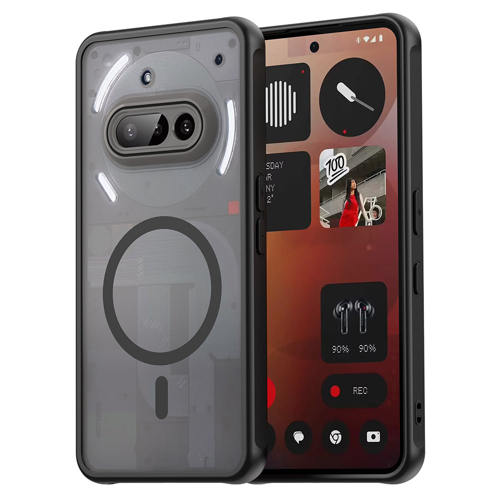 Custodia MagSafe per Nothing Phone (3a), Techsuit, HaloFrost II, Nera