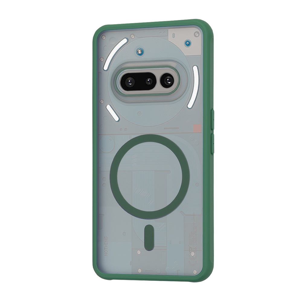 Custodia MagSafe per Nothing Phone (3a), Techsuit, HaloFrost, Verde