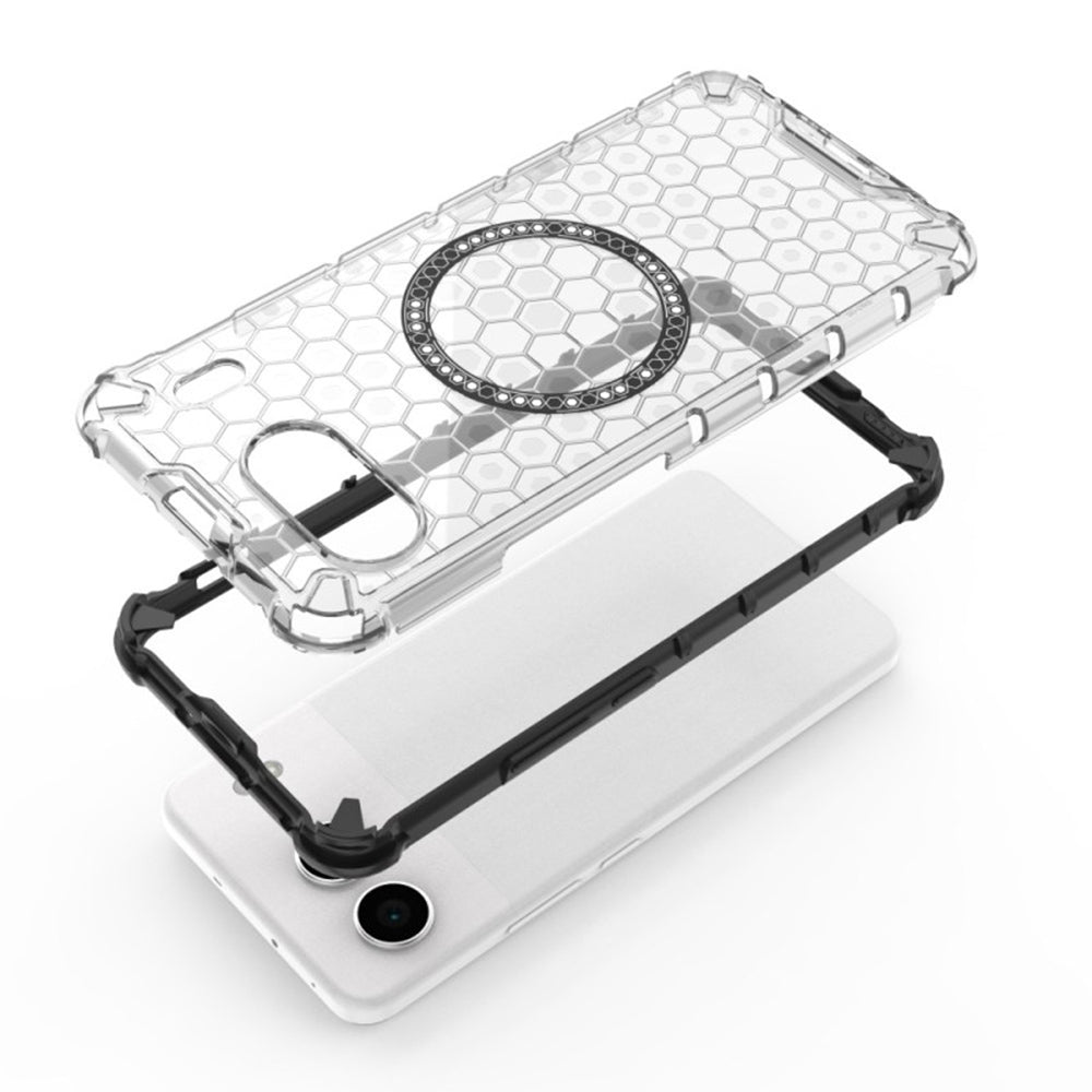 Custodia MagSafe per OnePlus Nord 4, Techsuit, HoneyComb Shield, Bianca