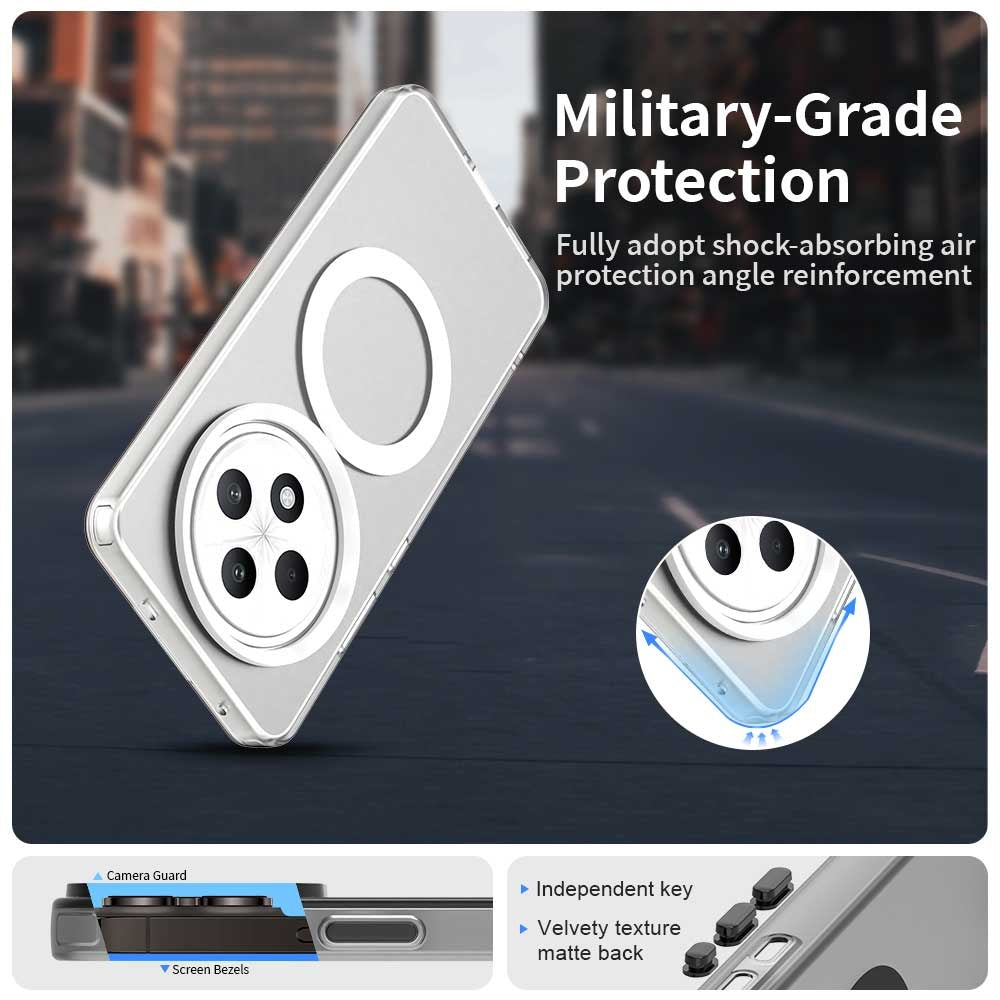 Custodia MagSafe per Oppo A3 4G / A3 5G, Techsuit, CandyCase, Bianca
