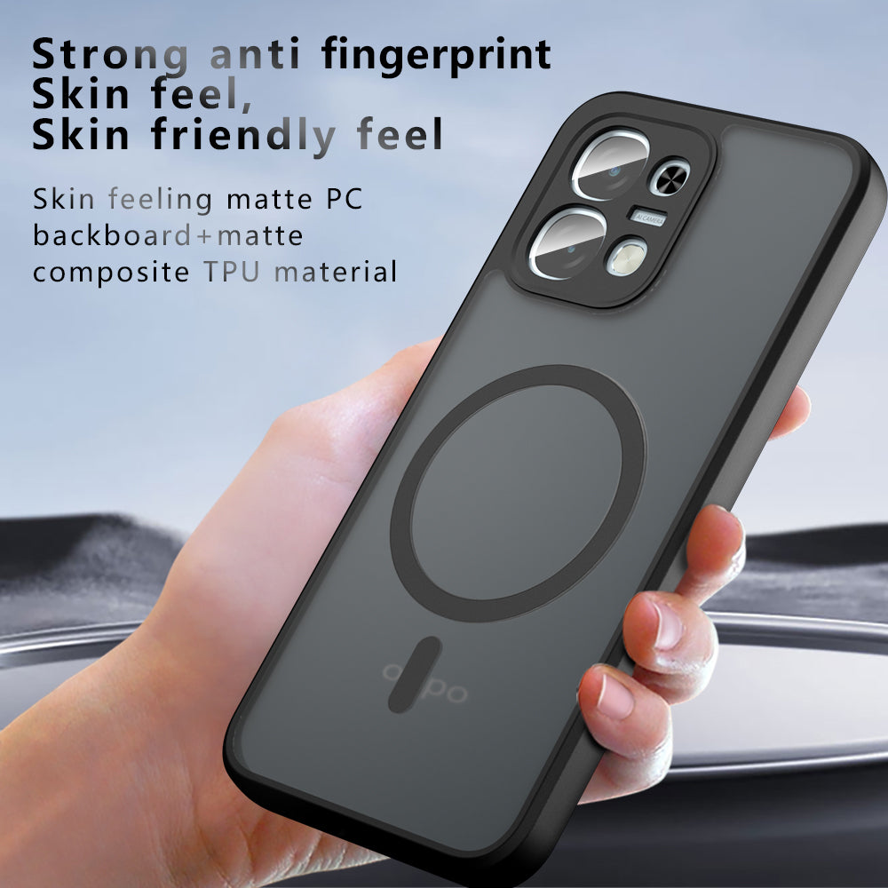 Custodia MagSafe per Oppo A6 4G, Techsuit, PureFrost, Nero Satinato