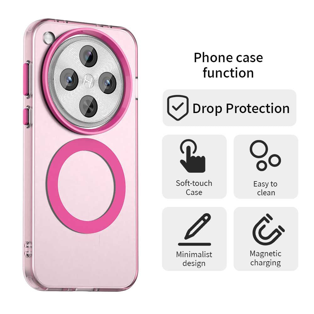 Custodia MagSafe per Oppo Find X8 Pro, Techsuit, CandyCase, Rosa