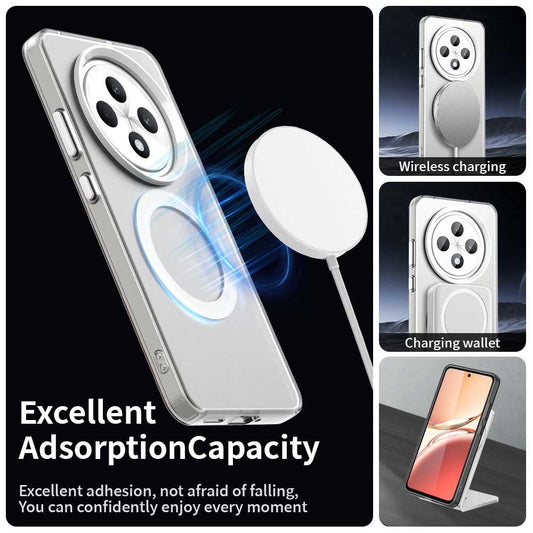 Custodia MagSafe per Oppo Reno12 FS 5G / Reno12 FS 4G / Reno12 F 4G / Reno12 F, Techsuit, CandyCase, Bianca