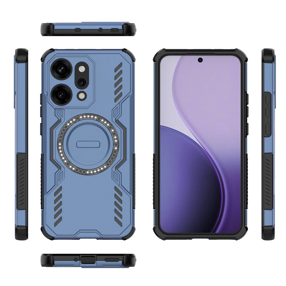 Custodia MagSafe per Oppo Reno14 Pro, Techsuit, ArmorMag, Blu