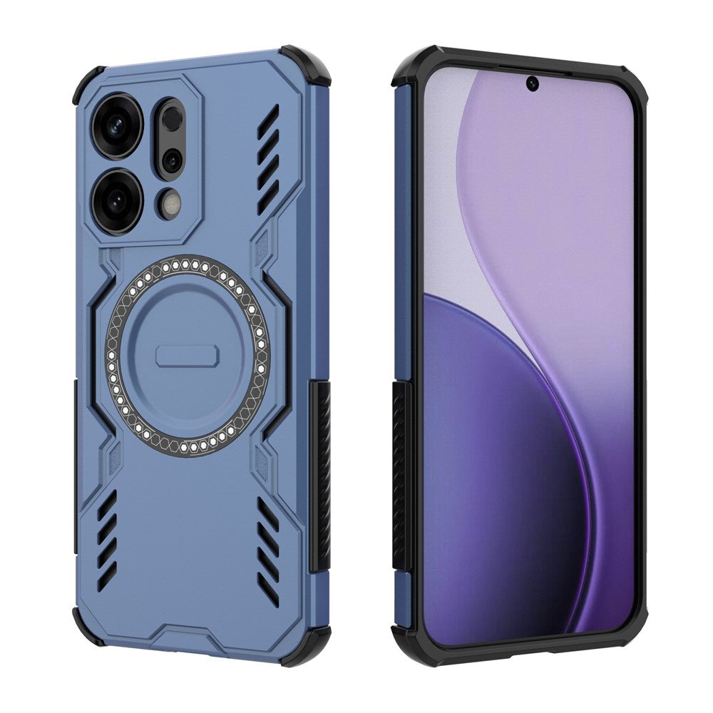 Custodia MagSafe per Oppo Reno14, Techsuit, ArmorMag, Blu