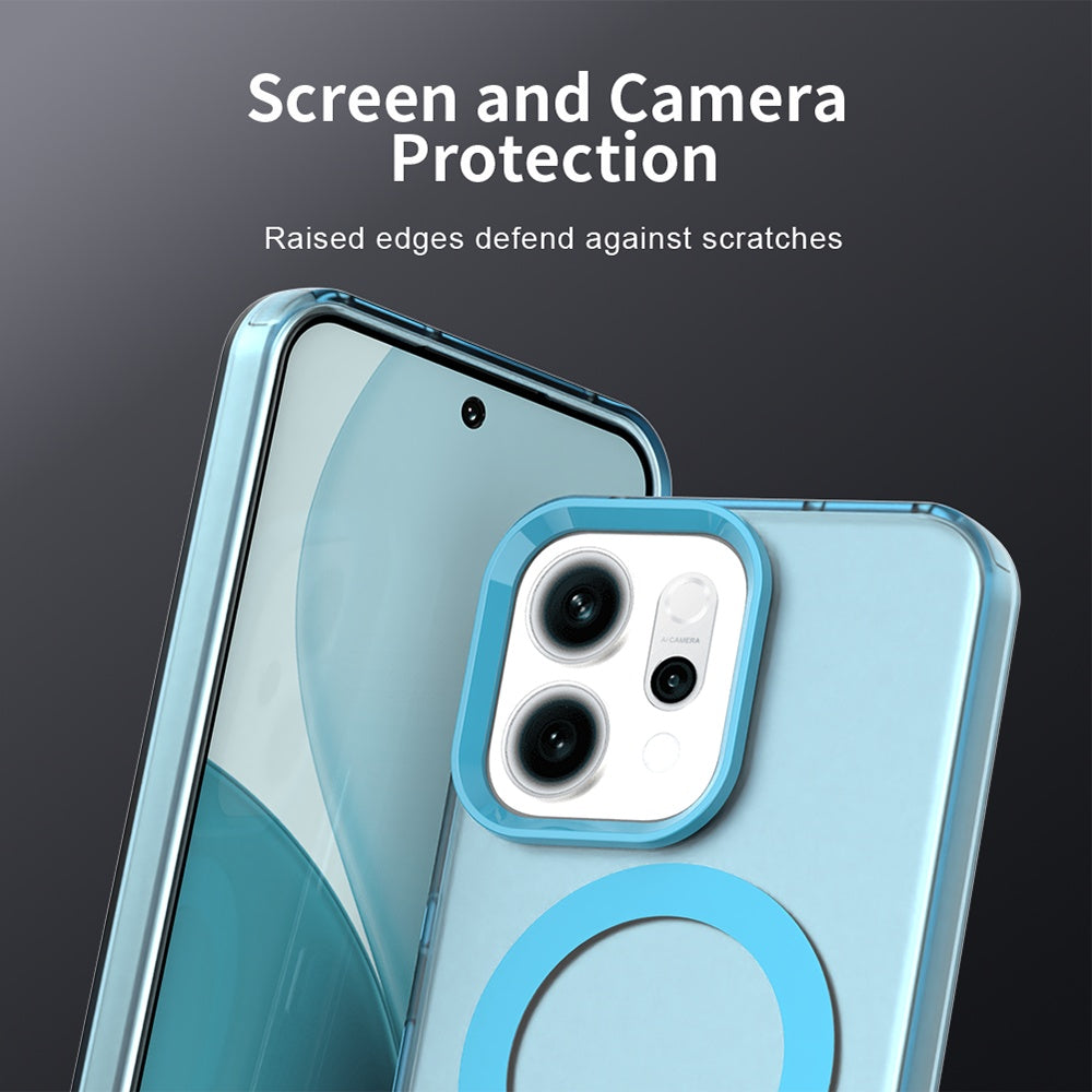 Custodia MagSafe per Oppo Reno14, Techsuit, CandyCase, Blu