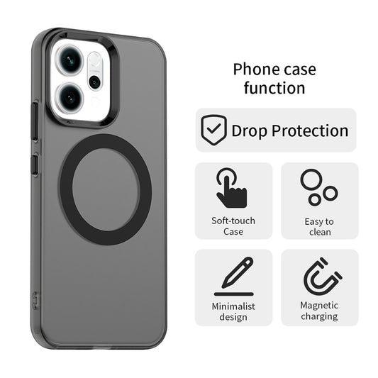 Custodia MagSafe per Oppo Reno16 F / Reno16 FS, Techsuit, CandyCase, Nera