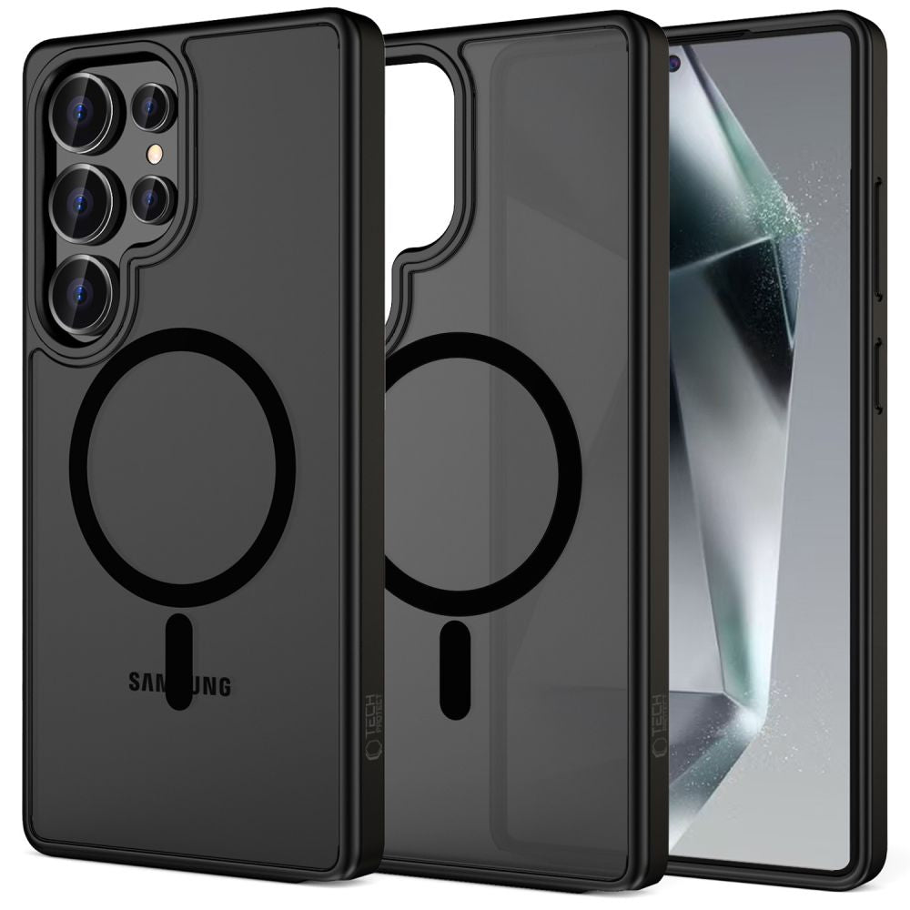 Custodia MagSafe per Samsung Galaxy S25 Ultra S938, Tech-Protect, Magmat, Nera