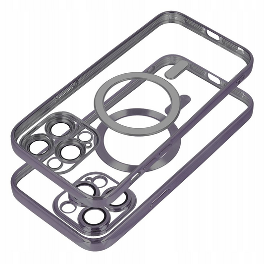 Custodia MagSafe per Samsung Galaxy S25 FE, OEM, Electro Mag, Blu