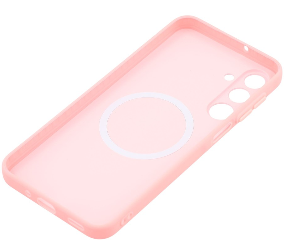 Custodia MagSafe per Samsung Galaxy S26 Ultra S948, OEM, Astronauta Cartoon, Rosa