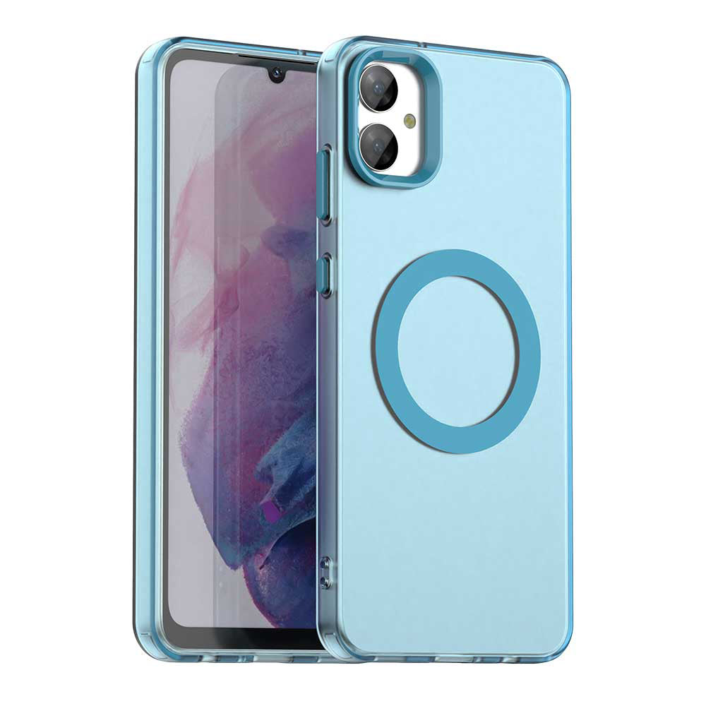 Custodia MagSafe per Samsung Galaxy A05 A055, Techsuit, CandyCase, Blu
