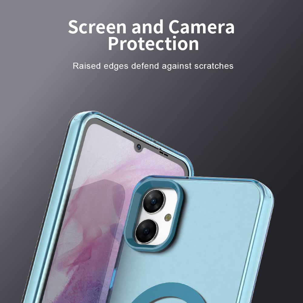 Custodia MagSafe per Samsung Galaxy A05 A055, Techsuit, CandyCase, Blu