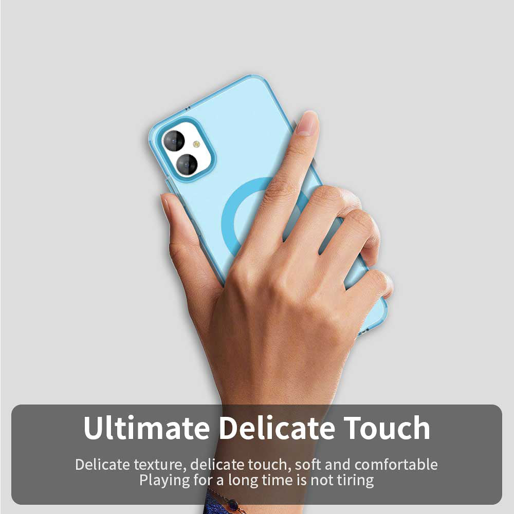Custodia MagSafe per Samsung Galaxy A05 A055, Techsuit, CandyCase, Blu