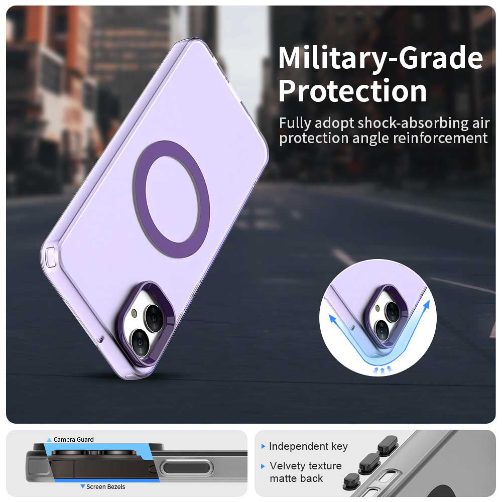 Custodia MagSafe per Samsung Galaxy A05 A055, Techsuit, CandyCase, Viola