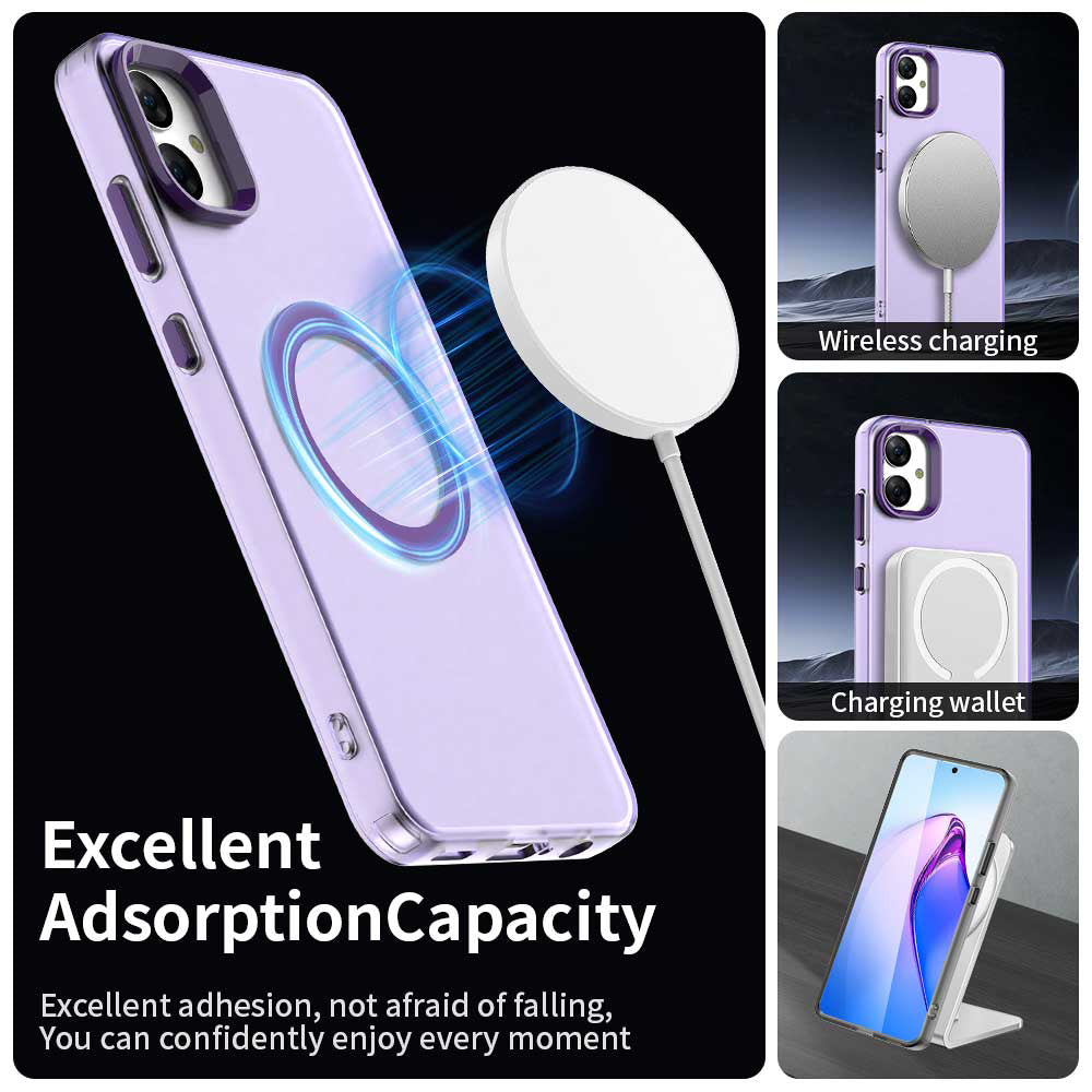 Custodia MagSafe per Samsung Galaxy A05 A055, Techsuit, CandyCase, Viola