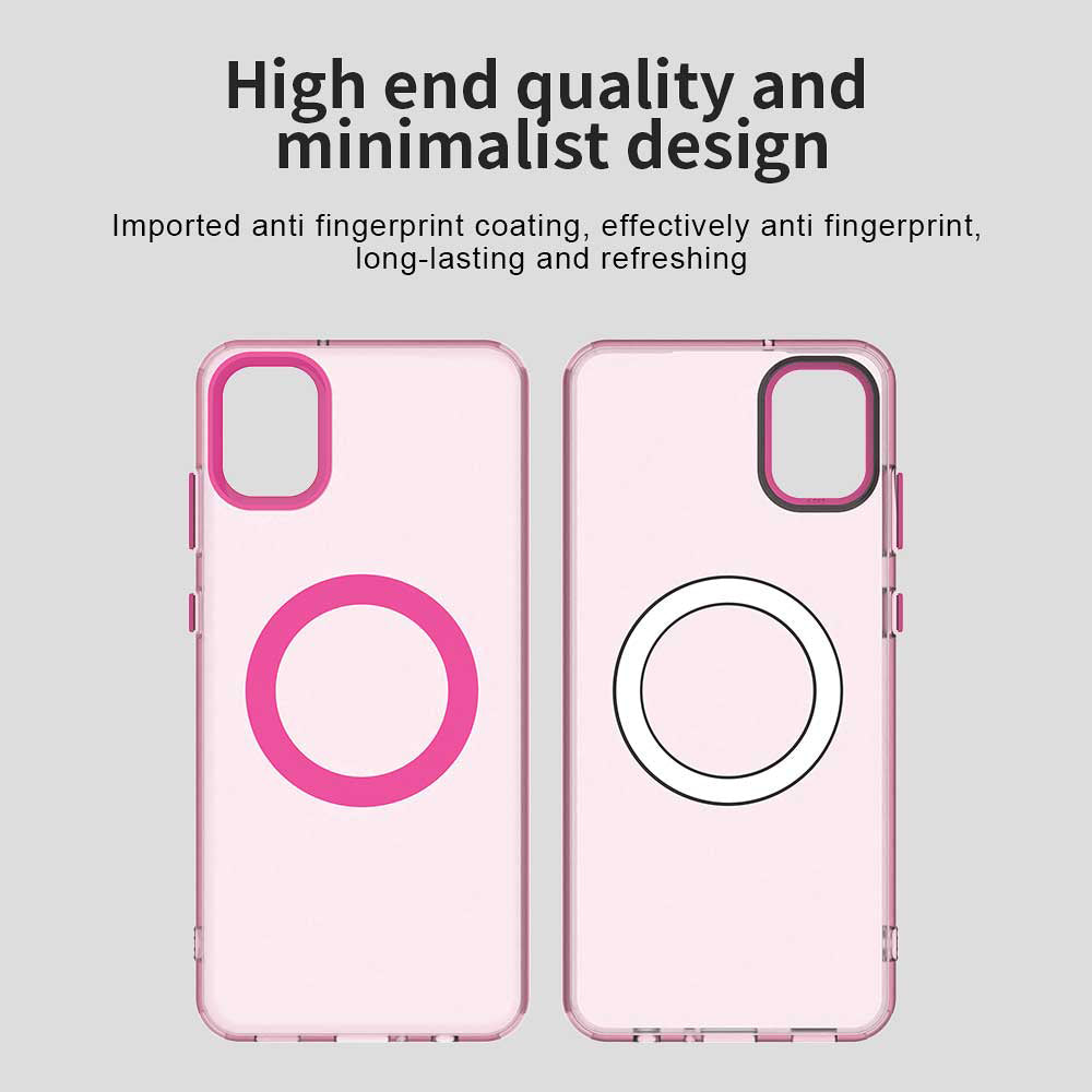 Custodia MagSafe per Samsung Galaxy A05 A055, Techsuit, CandyCase, Rosa