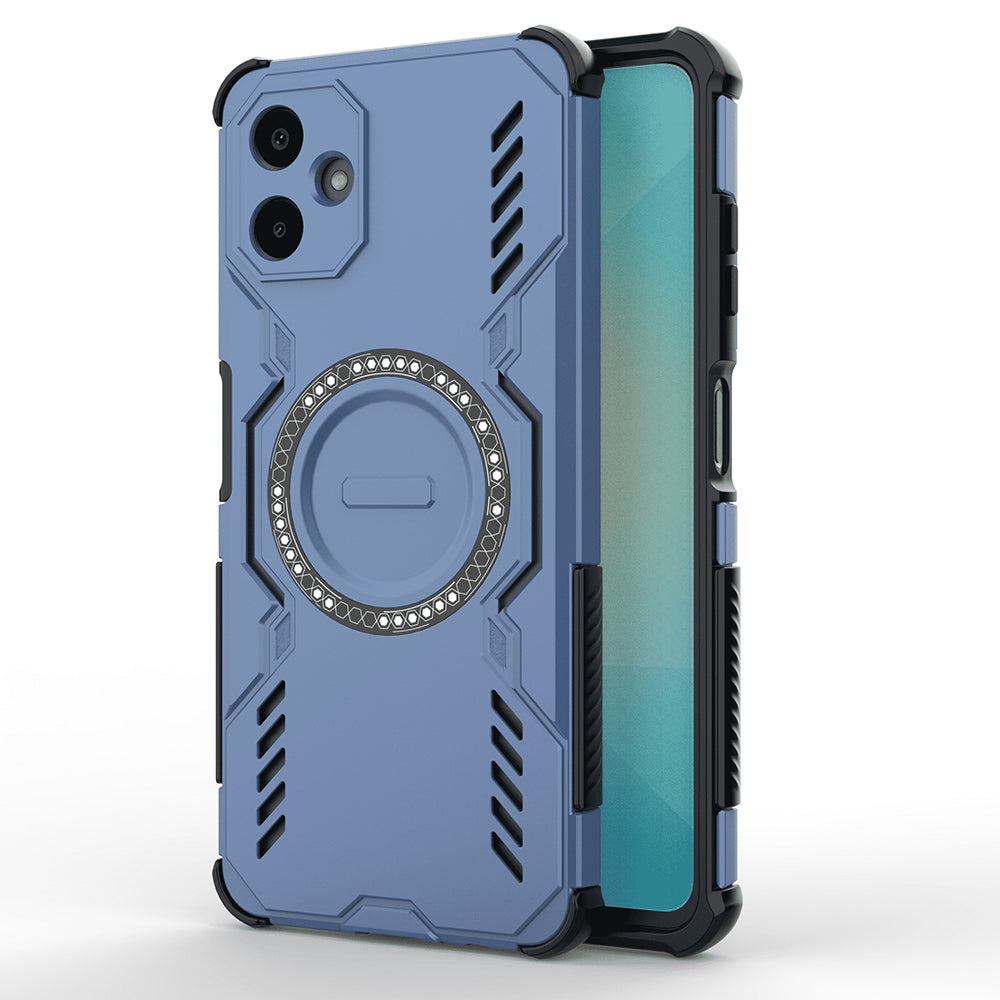 Custodia MagSafe per Samsung Galaxy A06 A065, Techsuit, ArmorMag, Blu