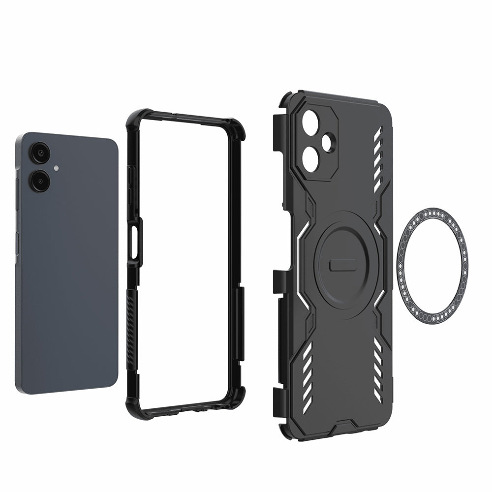 Custodia MagSafe per Samsung Galaxy A06 A065, Techsuit, ArmorMag, Blu