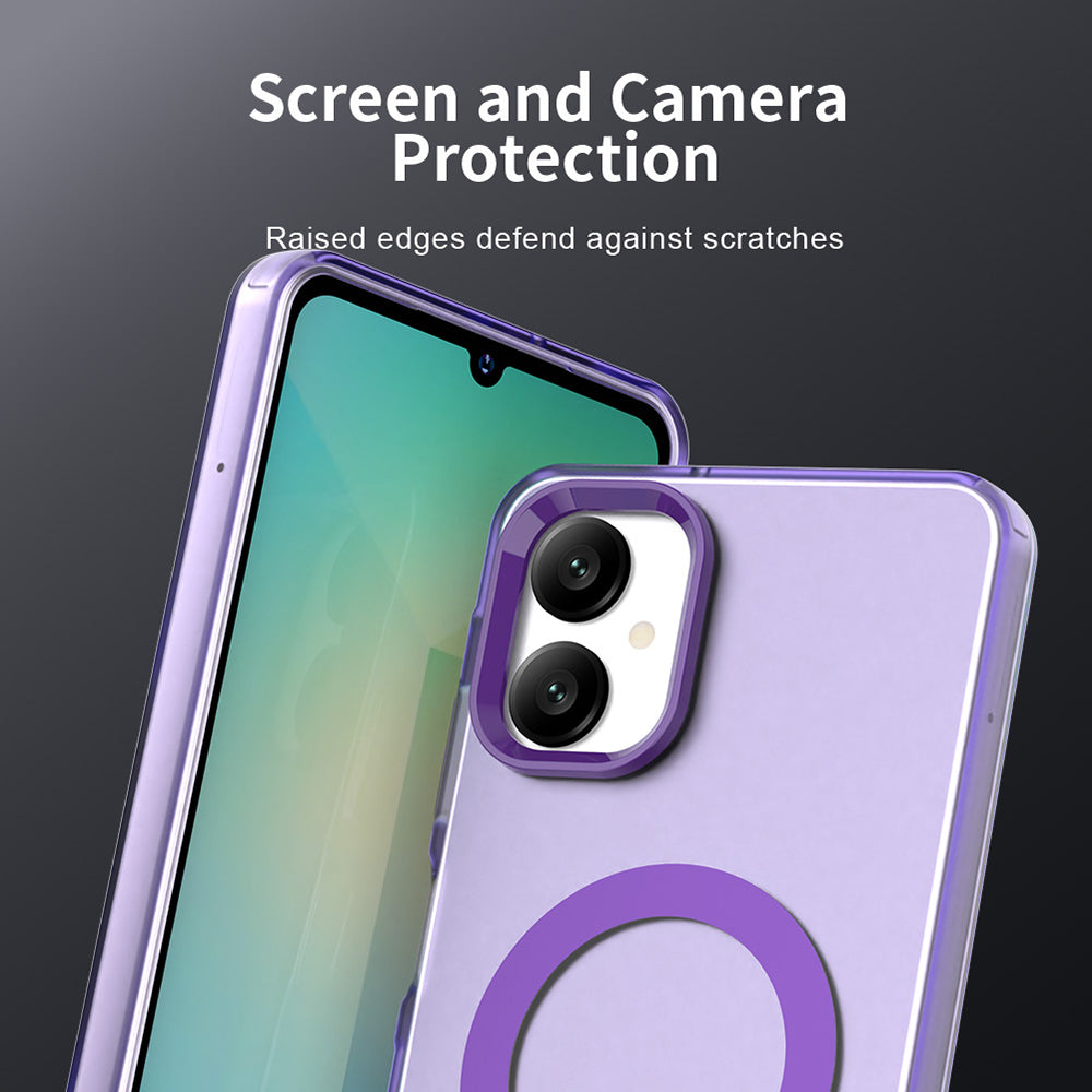 Custodia MagSafe per Samsung Galaxy A06 A065, Techsuit, CandyCase, Viola