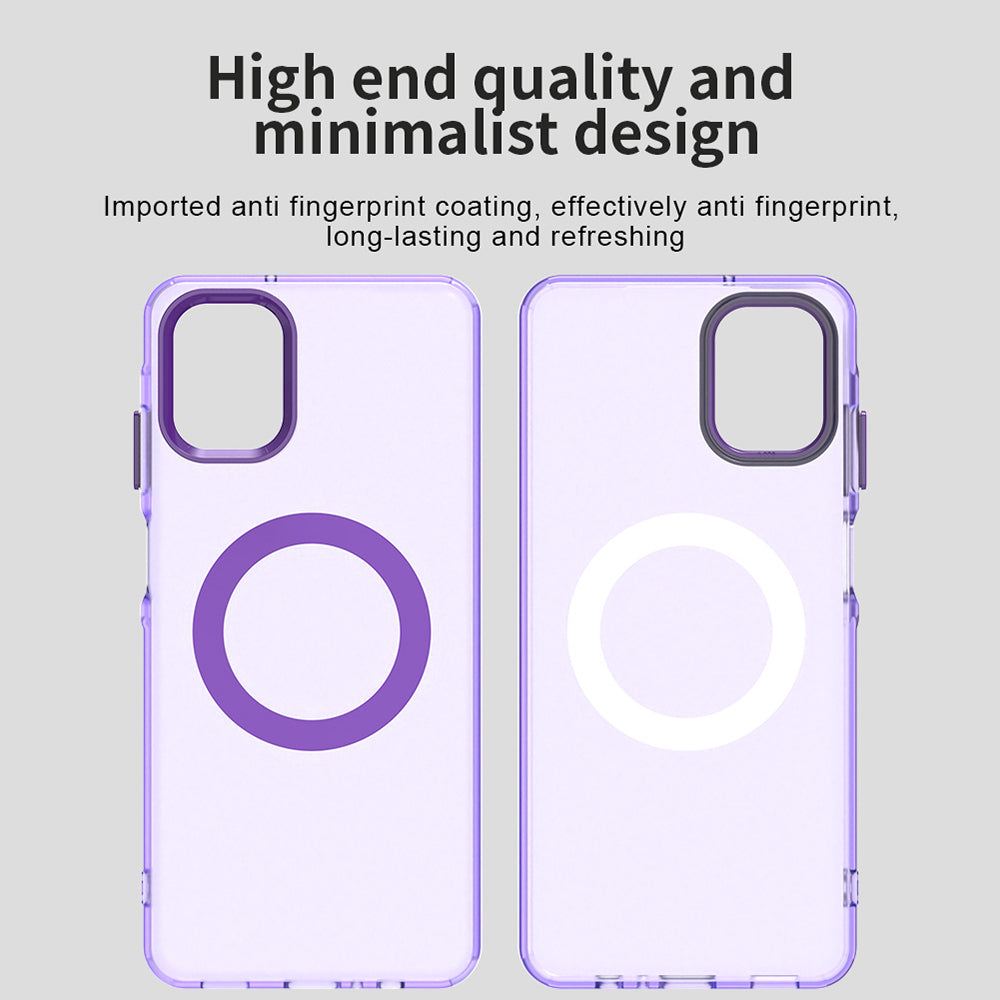 Custodia MagSafe per Samsung Galaxy A06 A065, Techsuit, CandyCase, Viola
