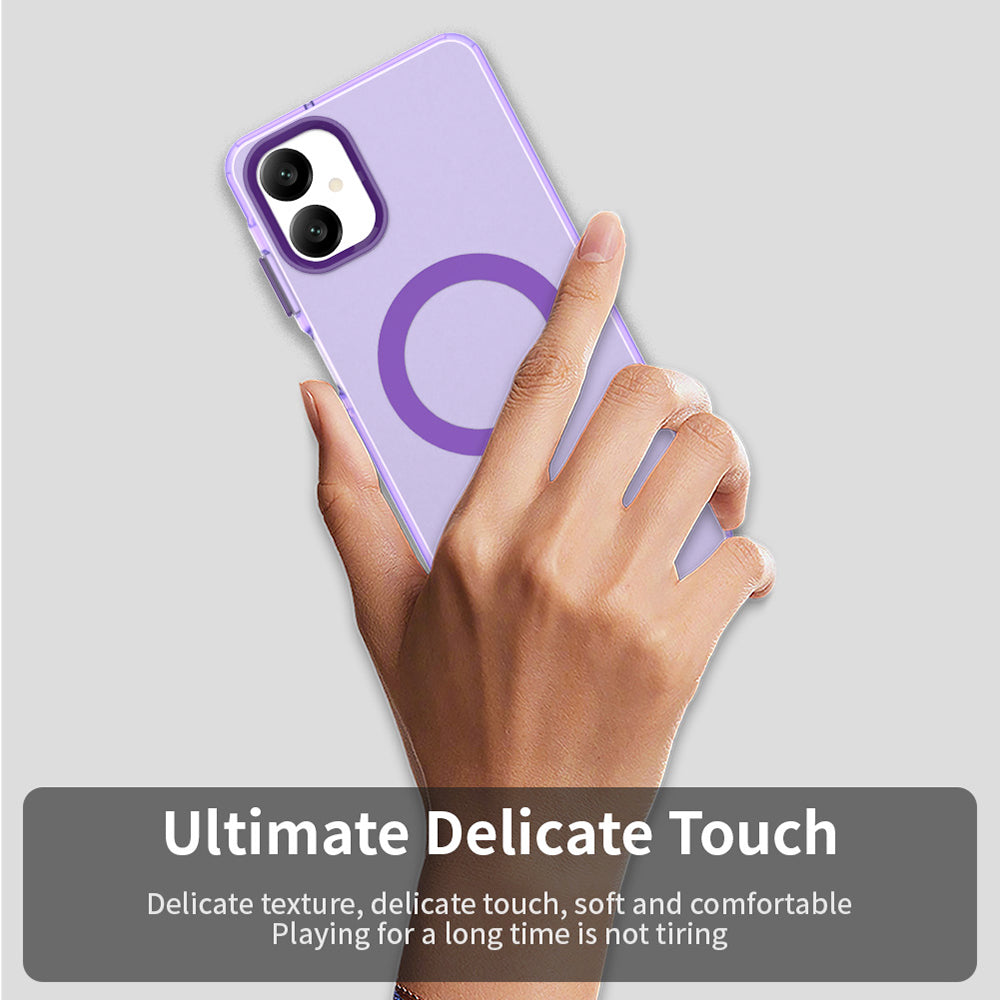 Custodia MagSafe per Samsung Galaxy A06 A065, Techsuit, CandyCase, Viola