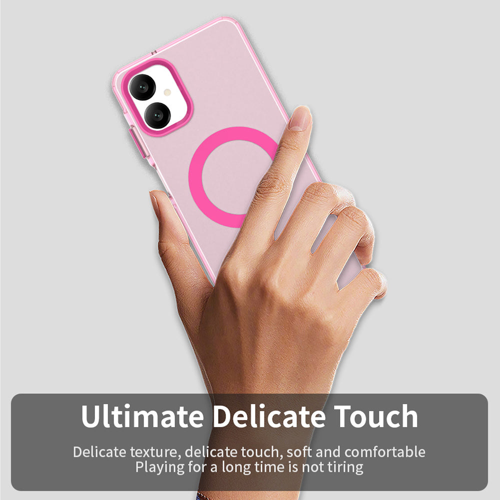 Custodia MagSafe per Samsung Galaxy A06 A065, Techsuit, CandyCase, Rosa