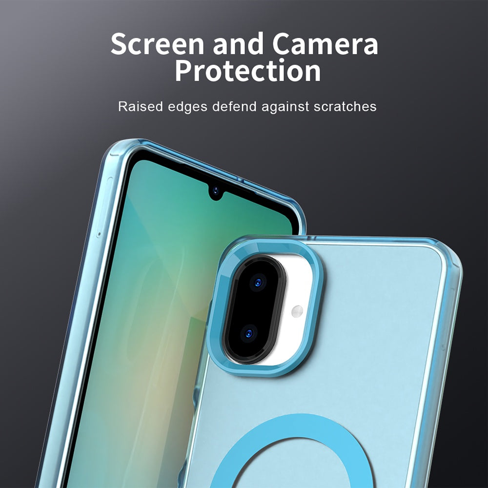 Custodia MagSafe per Samsung Galaxy A07 4G A075, Techsuit, CandyCase, Blu