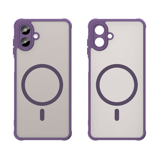 Custodia MagSafe per Samsung Galaxy A07 4G A075, Techsuit, HaloFrost II, Viola
