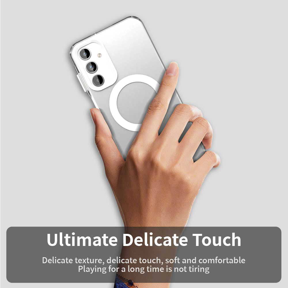 Custodia MagSafe per Samsung Galaxy A15 5G A156 / A15 A155, Techsuit, CandyCase, Bianca