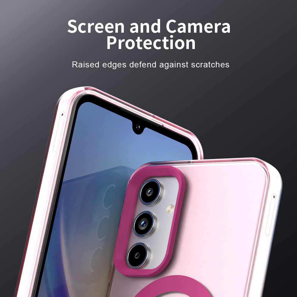Custodia MagSafe per Samsung Galaxy A15 5G A156 / A15 A155, Techsuit, CandyCase, Rosa
