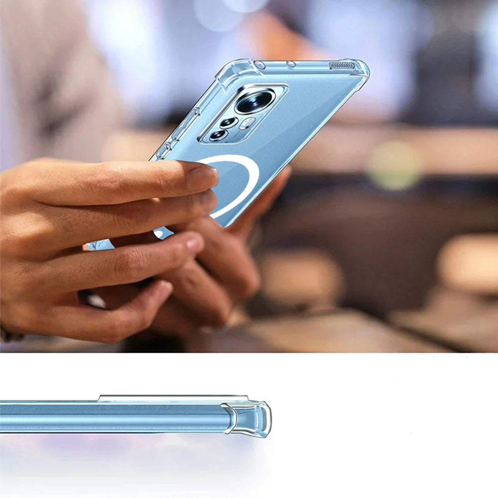 Custodia MagSafe per Samsung Galaxy A15 5G A156 / A15 A155, Techsuit, Antiurto, Trasparente