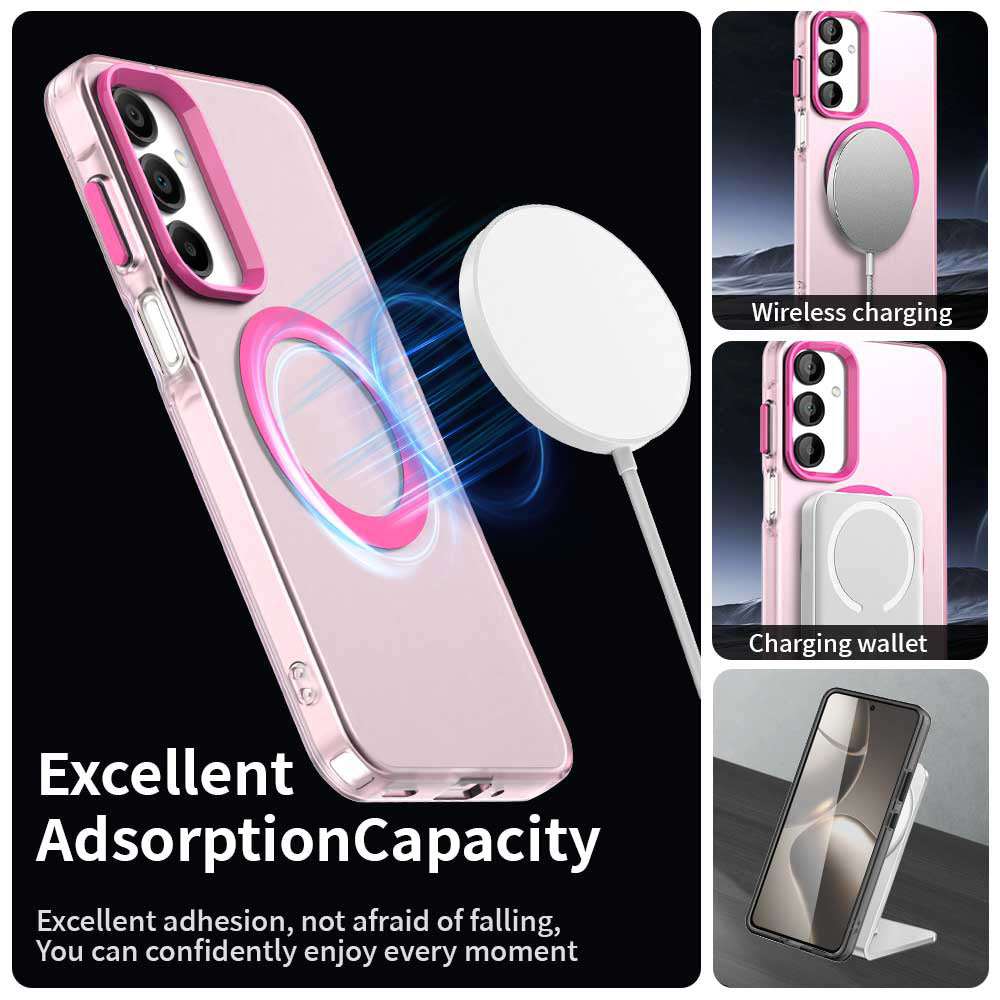 Custodia MagSafe per Samsung Galaxy A16 5G A166 / A16 4G A165, Techsuit, CandyCase, Rosa