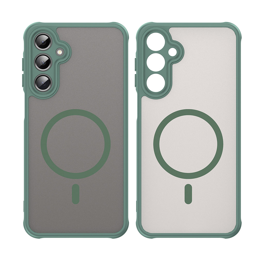 Custodia MagSafe per Samsung Galaxy A16 5G A166 / A16 4G A165, Techsuit, HaloFrost II, Verde