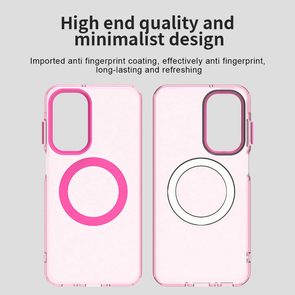Custodia MagSafe per Samsung Galaxy A18 5G A186 / A18 4G A185 / F17 / M17 / A17 4G A175, Techsuit, CandyCase, Rosa