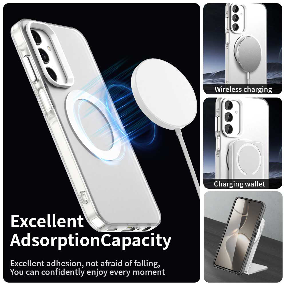 Custodia MagSafe per Samsung Galaxy A25 A256, Techsuit, CandyCase, Bianca