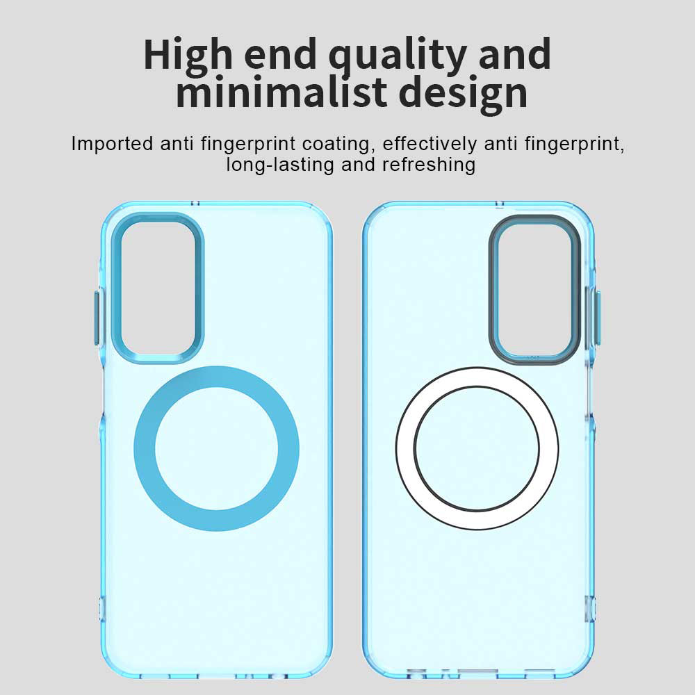 Custodia MagSafe per Samsung Galaxy A25 A256, Techsuit, CandyCase, Blu