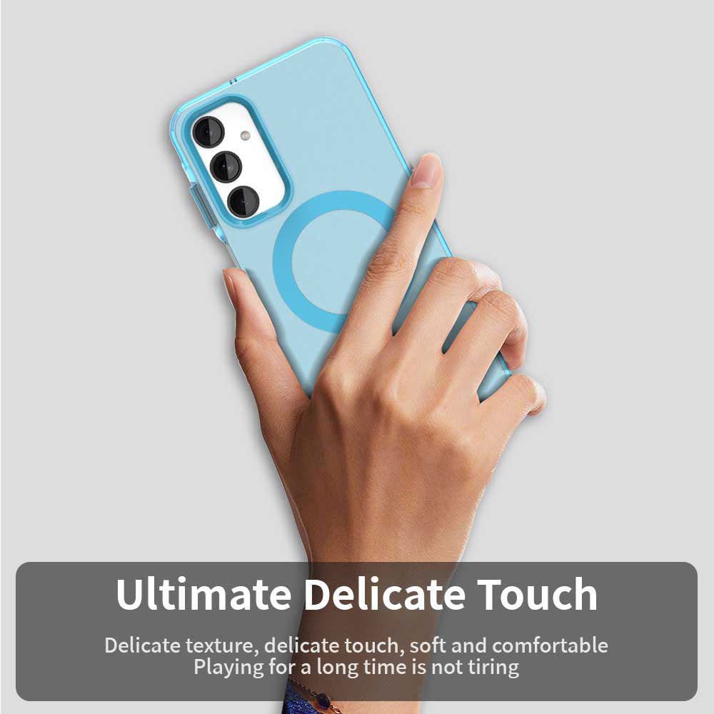 Custodia MagSafe per Samsung Galaxy A25 A256, Techsuit, CandyCase, Blu