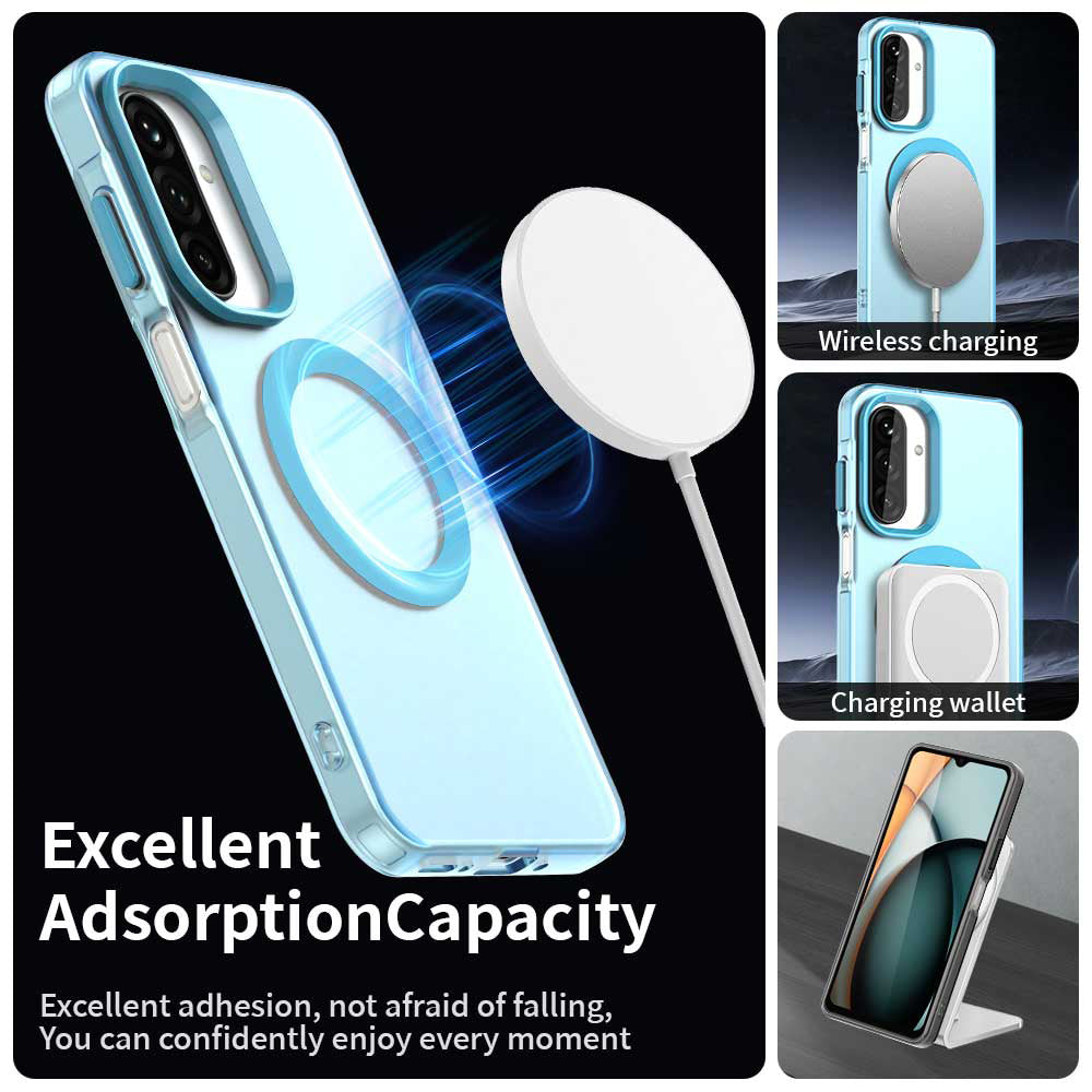 Custodia MagSafe per Samsung Galaxy A26 A266, Techsuit, CandyCase, Blu