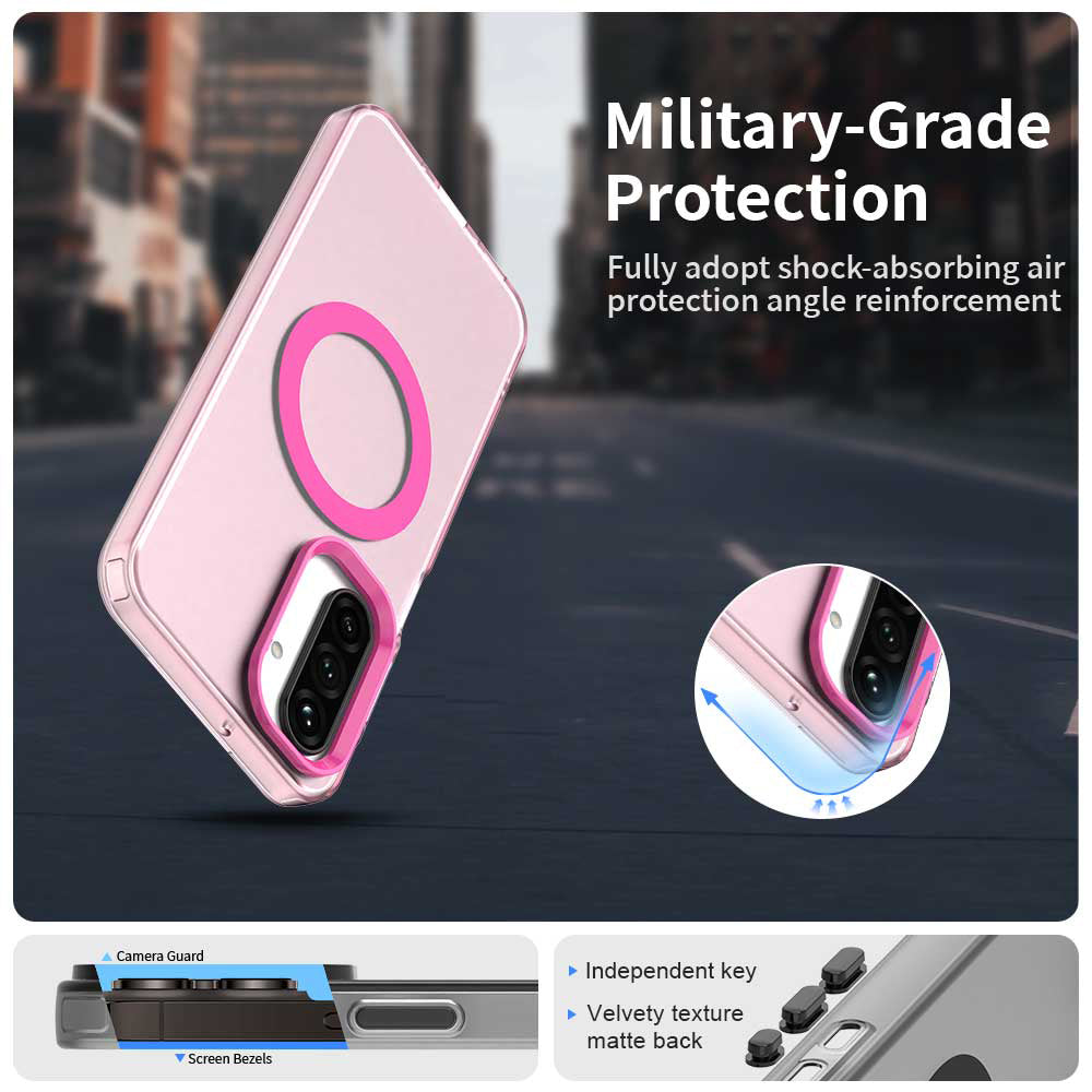 Custodia MagSafe per Samsung Galaxy A26 A266, Techsuit, CandyCase, Rosa