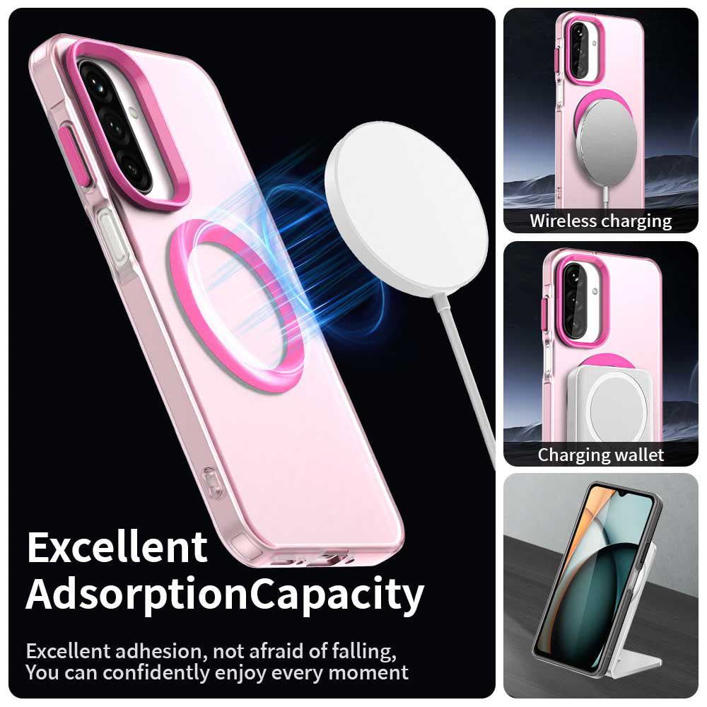 Custodia MagSafe per Samsung Galaxy A26 A266, Techsuit, CandyCase, Rosa