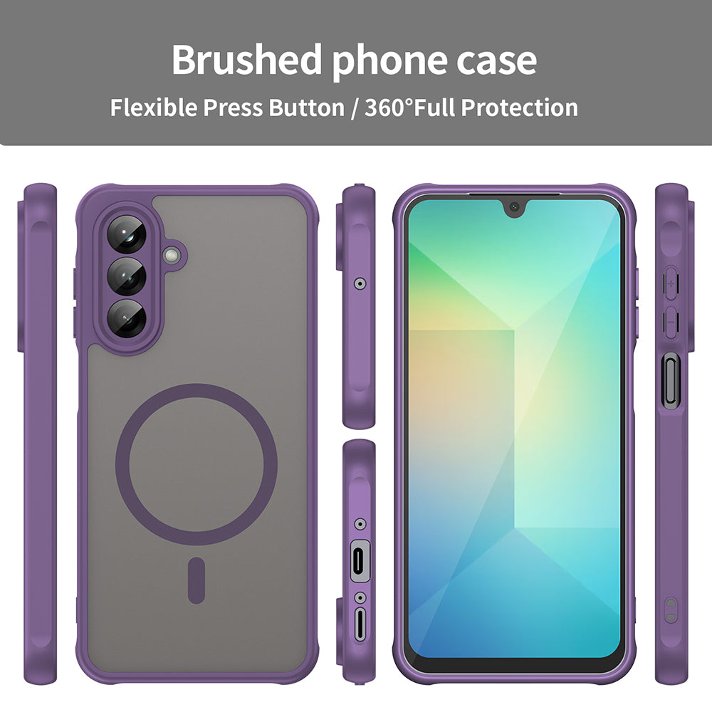 Custodia MagSafe per Samsung Galaxy A26 A266, Techsuit, HaloFrost II, Viola