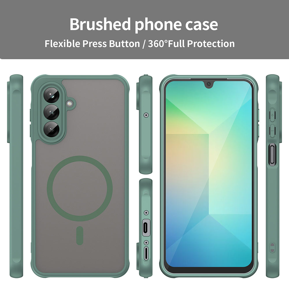 Custodia MagSafe per Samsung Galaxy A26 A266, Techsuit, HaloFrost II, Verde