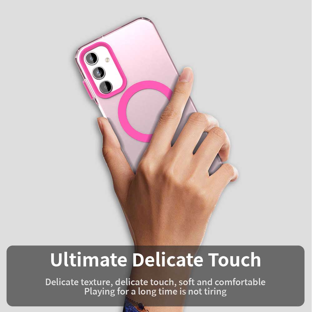 Custodia MagSafe per Samsung Galaxy A35 5G A356, Techsuit, CandyCase, Rosa