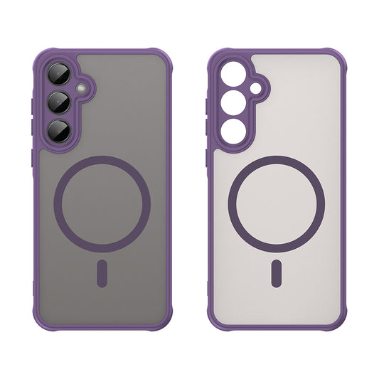 Custodia MagSafe per Samsung Galaxy A35 5G A356, Techsuit, HaloFrost II, Viola
