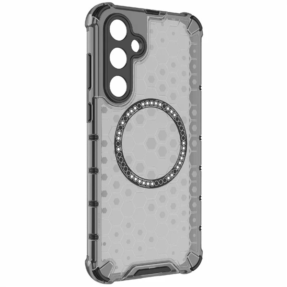 Custodia MagSafe per Samsung Galaxy A35 5G A356, Techsuit, HoneyComb Shield, Nera