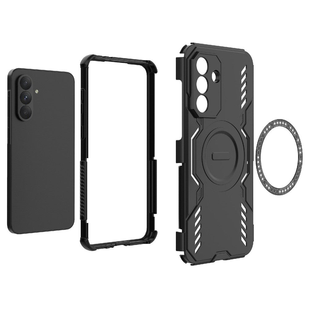 Custodia MagSafe per Samsung Galaxy A36 A366, Techsuit, ArmorMag, Blu
