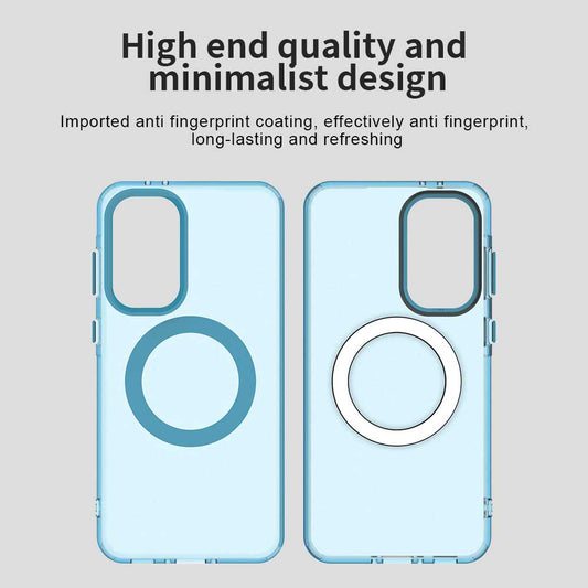 Custodia MagSafe per Samsung Galaxy A36 A366, Techsuit, CandyCase, Blu