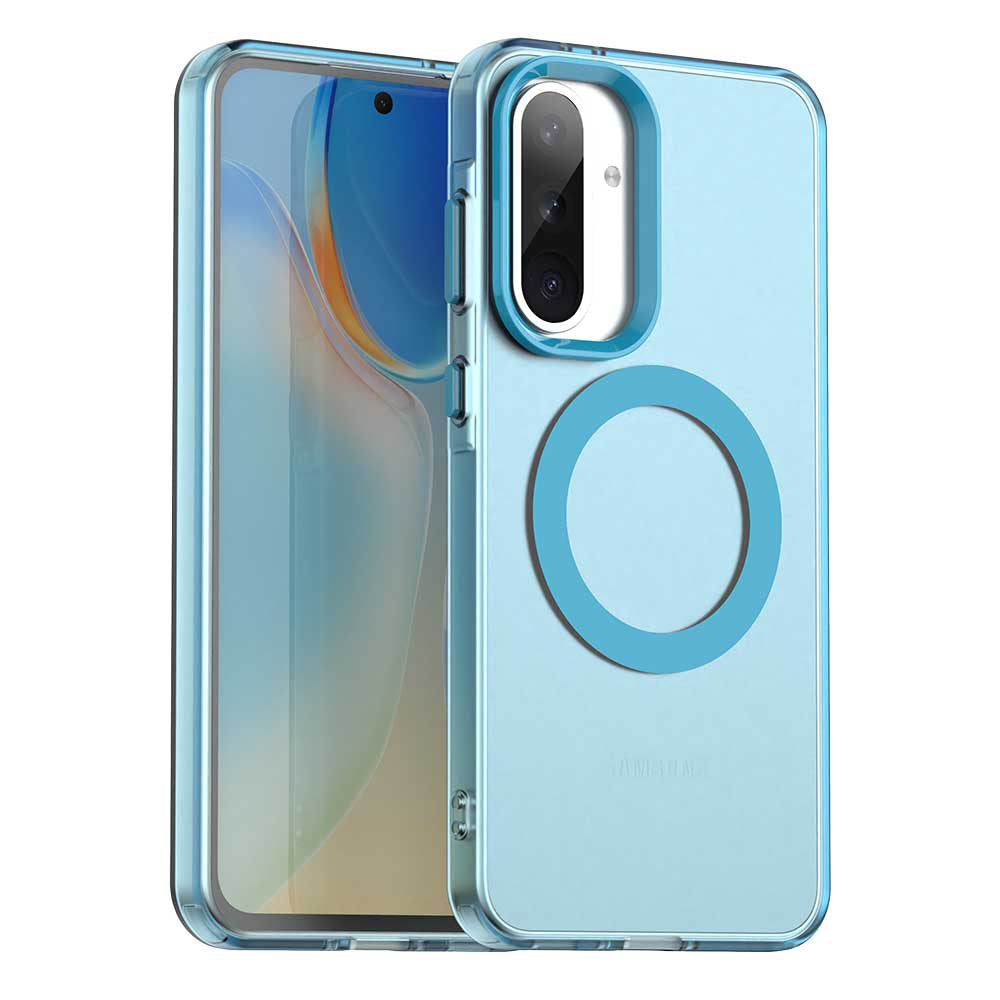 Custodia MagSafe per Samsung Galaxy A36 A366, Techsuit, CandyCase, Blu